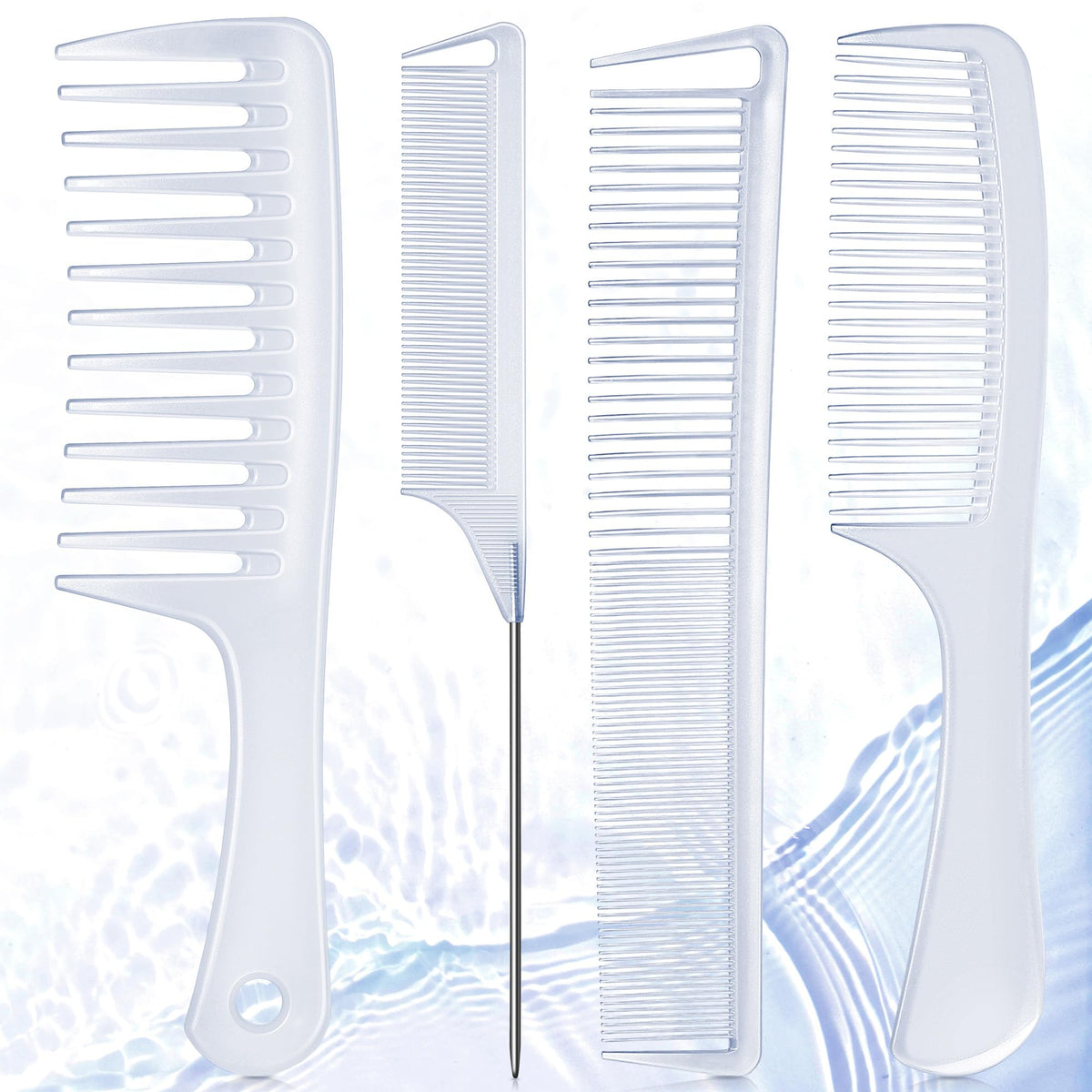 SalonSilk Professional Combs Set for Natural Black Curly Hair for Ladies