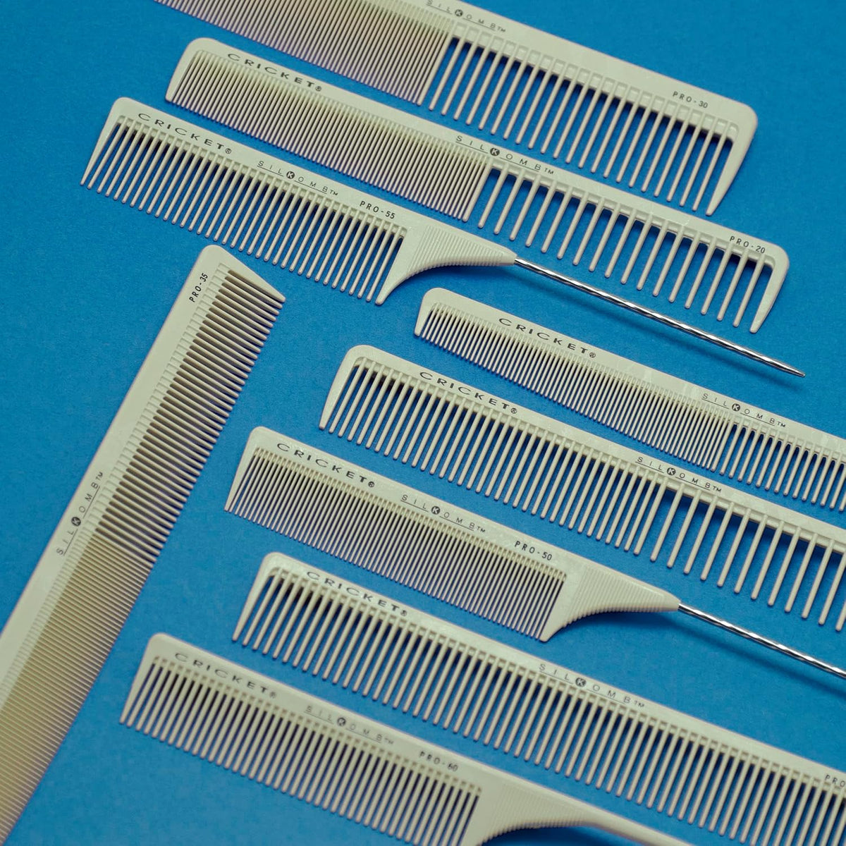 Cricket Silkomb Pro-30 Power Hair Cutting Comb - Silicone-Injected, Seamless Teeth with Dual Tooth Pattern for Precision Cutting, Styling, Ideal for All Hair Types